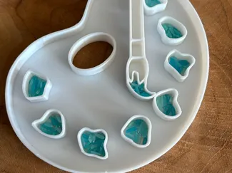 3D Sensory Palette with Brush