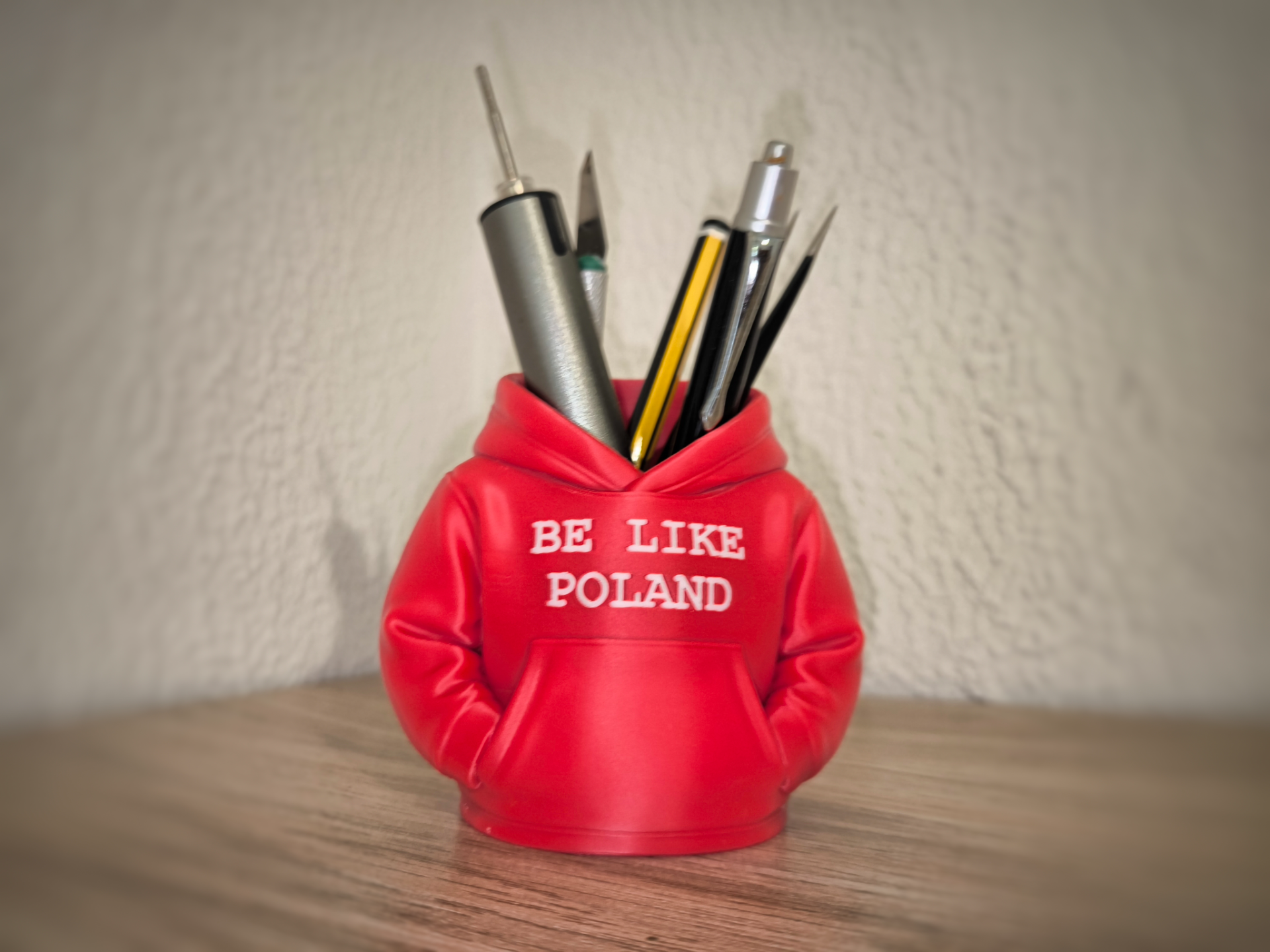 Be Like Poland Hoodie Organizer / Pen Holder - 1