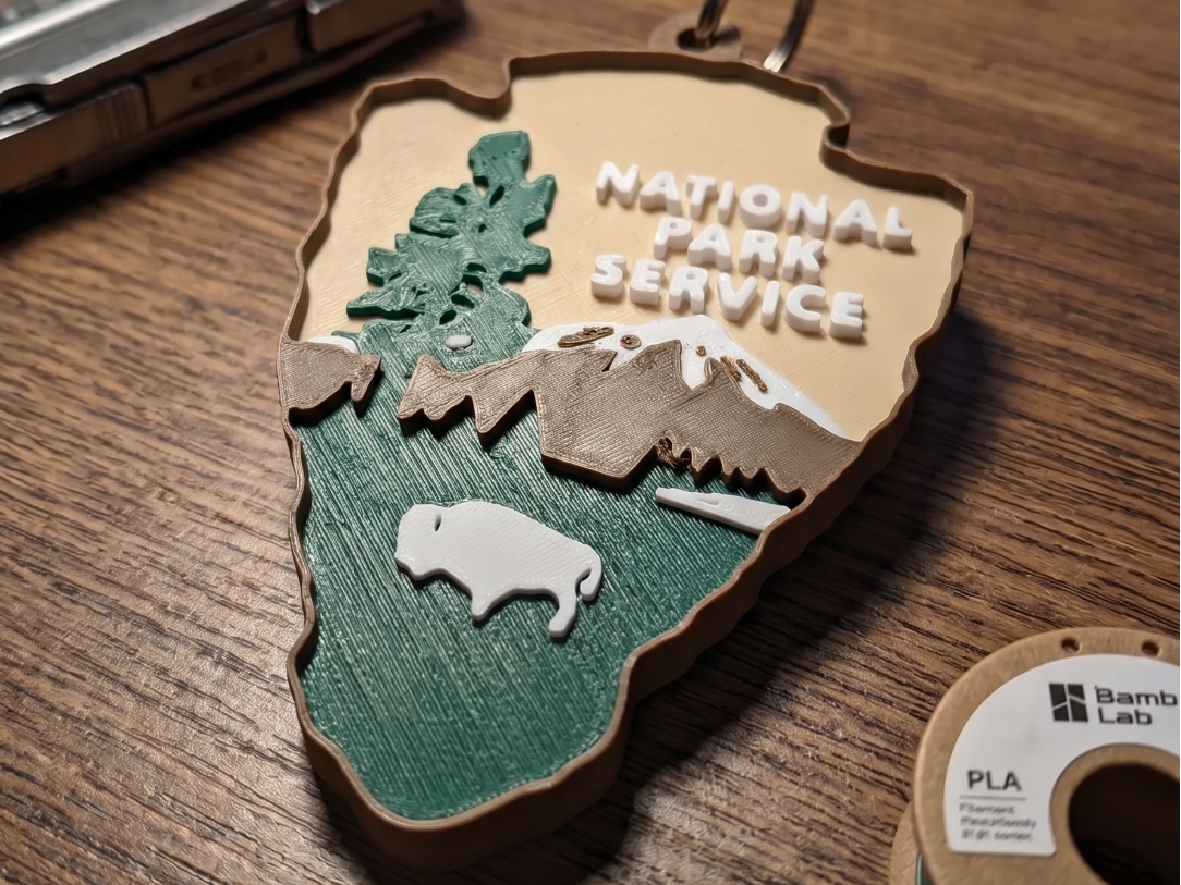 National Park Service (NPS) Arrowhead Keychain AMS