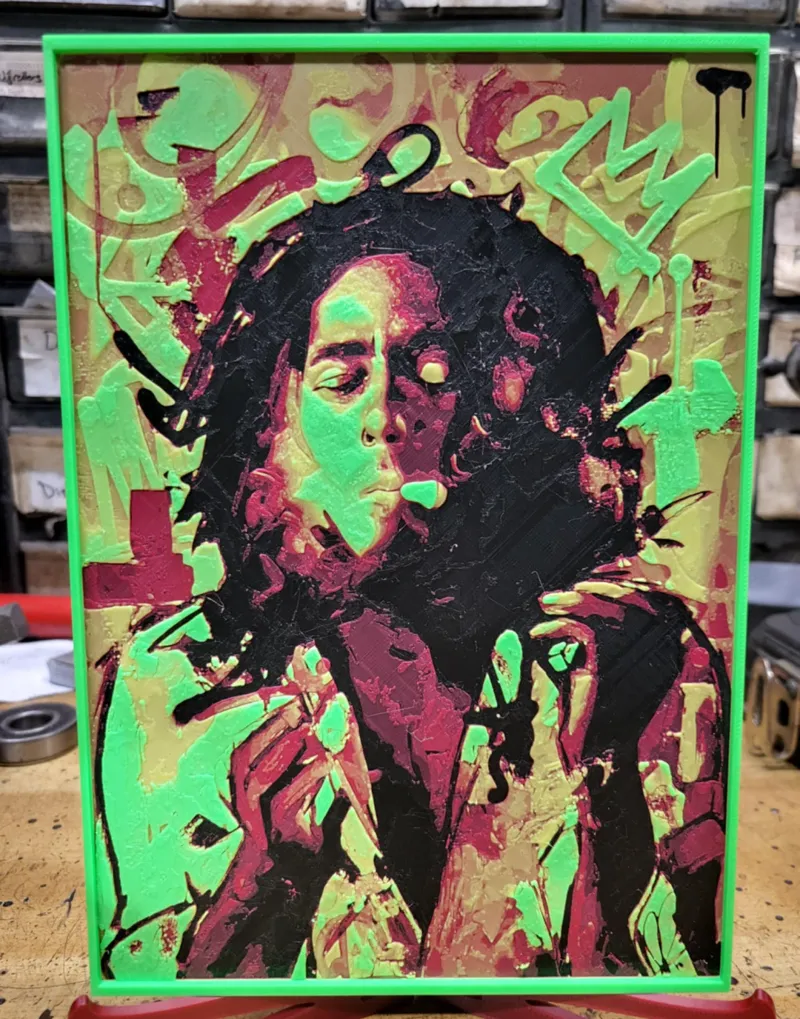 Bob Marley Hueforge