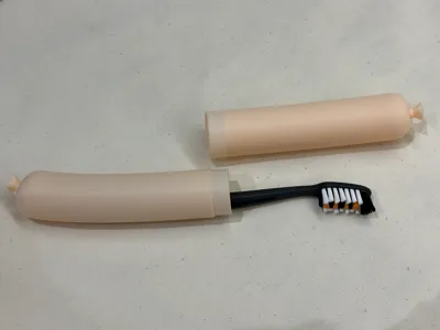 Sausage Toothbrush Travel Case (Funny Gag Gift)