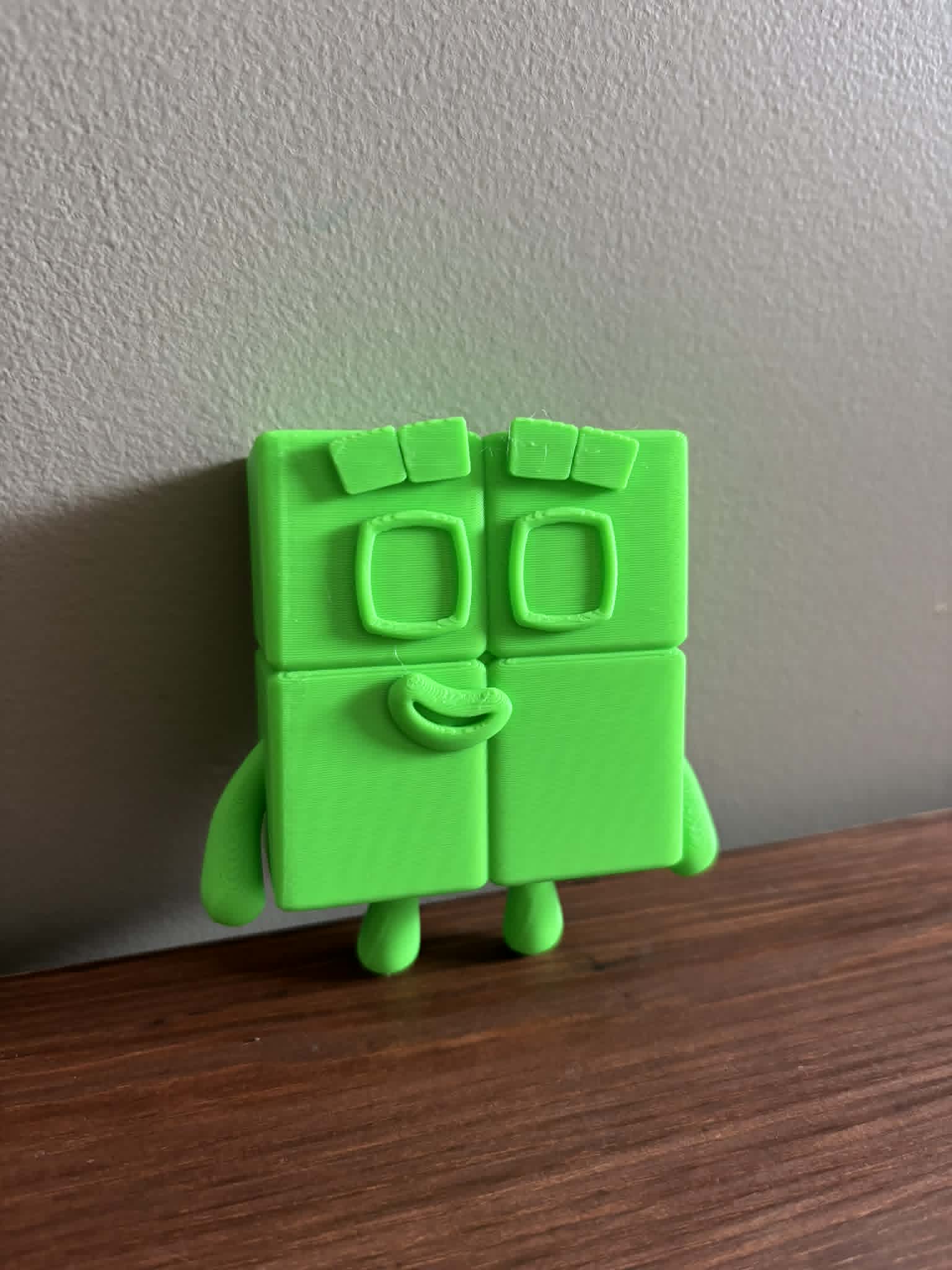 Miniatura 1 do modelo 3D Numberblock Four from Numberblocks