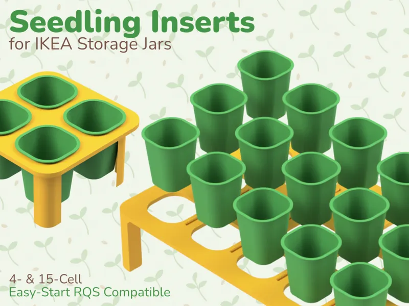 Seedling Inserts for IKEA Storage Jars