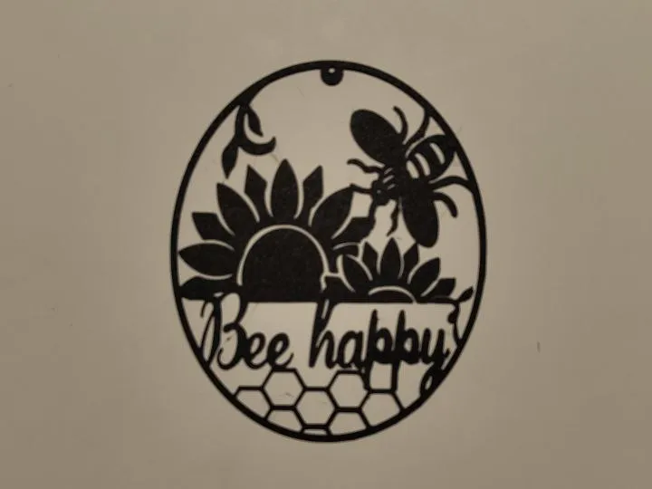 Art mural abeille joyeuse