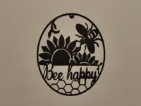Art mural abeille joyeuse — photo 1
