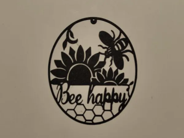 Art mural abeille joyeuse