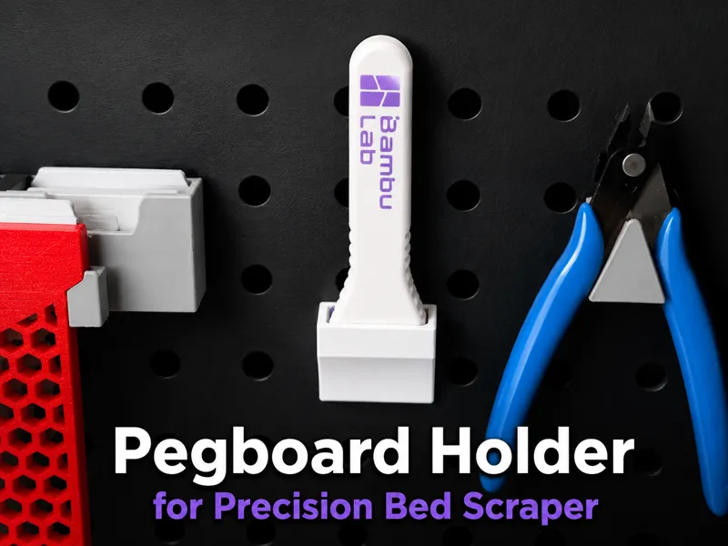 Pegboard Holder for Precision Bed Scraper