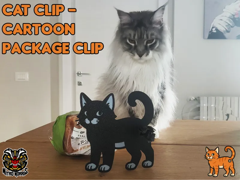 Cat clip - Cartoon package clip