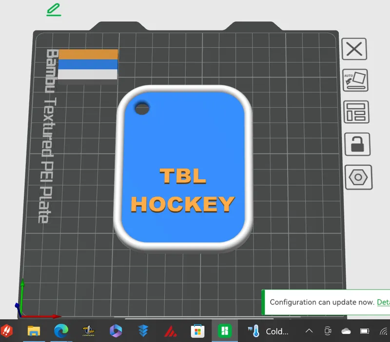 Sports bag tag