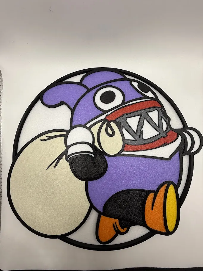 Mario Bros Nabbit Wall Decor/Art Multipart No AMS - Free 3D Print Model ...
