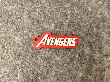 Llavero: Avengers Style Customizable NameTag Keychain — vista de referencia 3