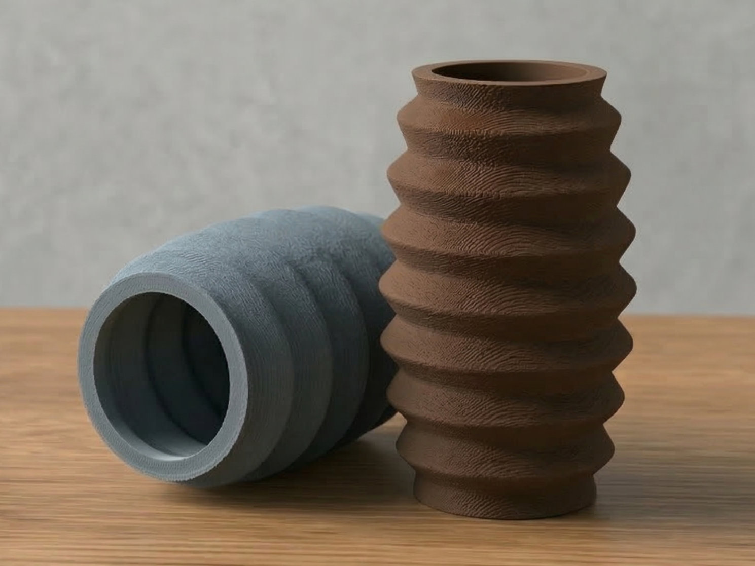 Nordic Ripple Vase – Scandinavian Decorative Vase