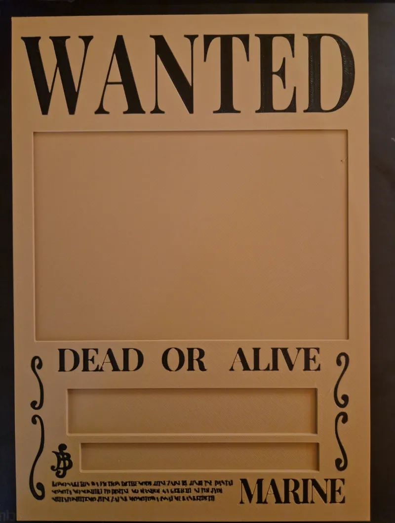 One Piece Wanted Poster (Customizable)