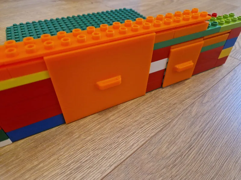 Schiebetür zu Klemmbausteine Duplo Stein