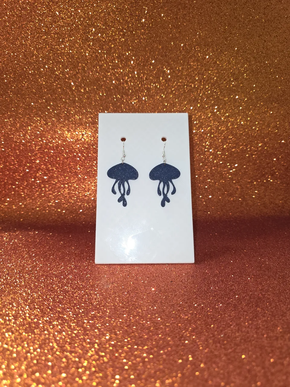 Floating jellyfish earrings view 2