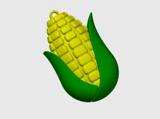 Half Corn Keychain