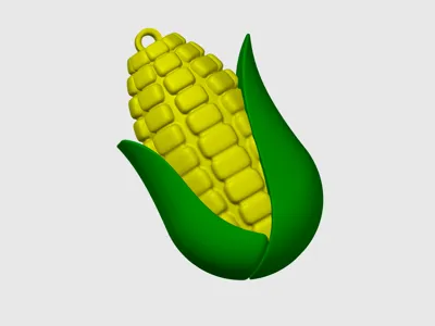 Half Corn Keychain