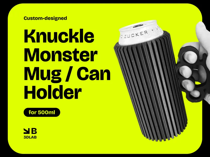 Knuckle Monster Mug / Can Holder