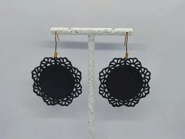 Aretes Aureola de Encaje