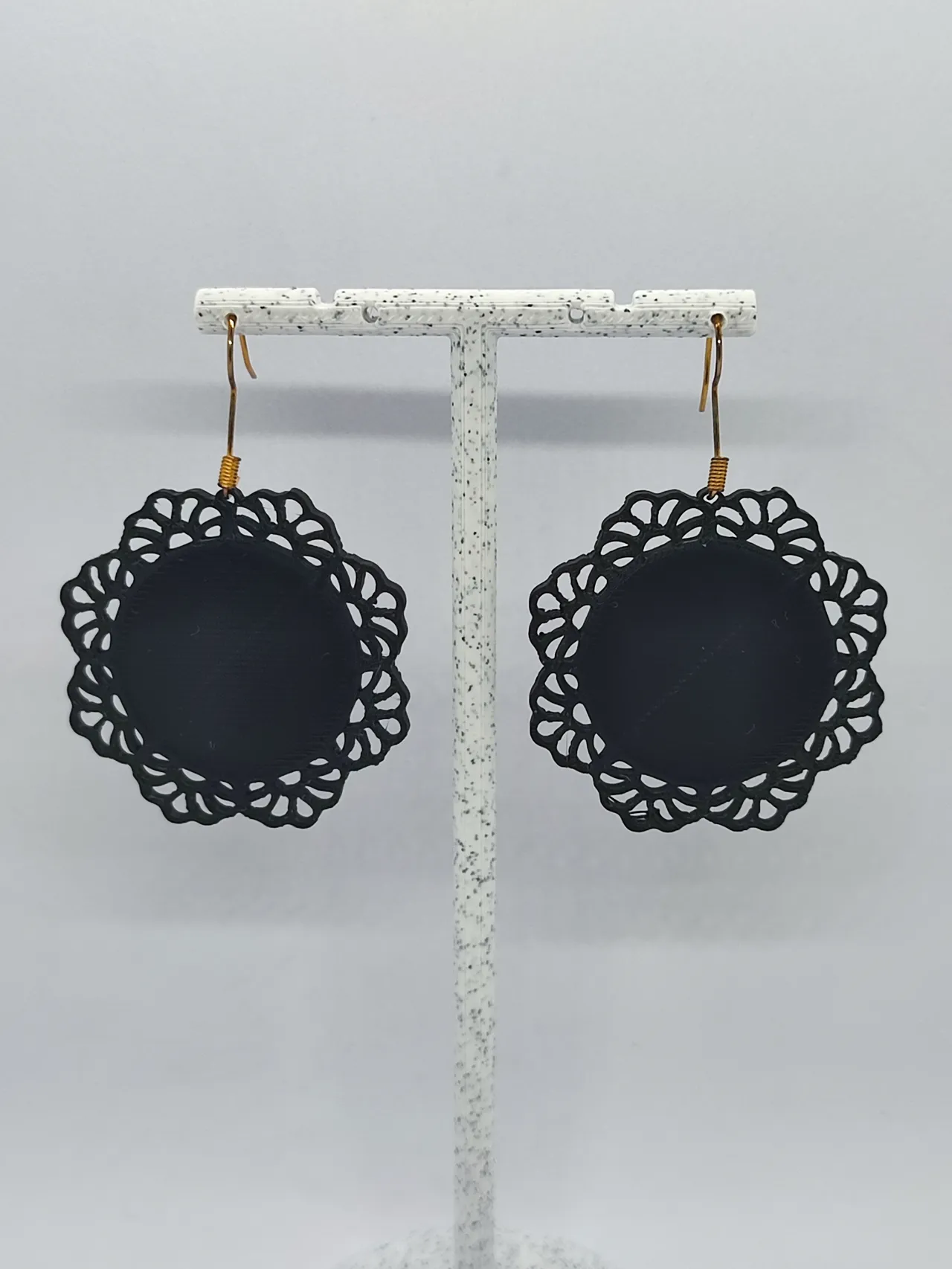Aretes Aureola de Encaje view 3