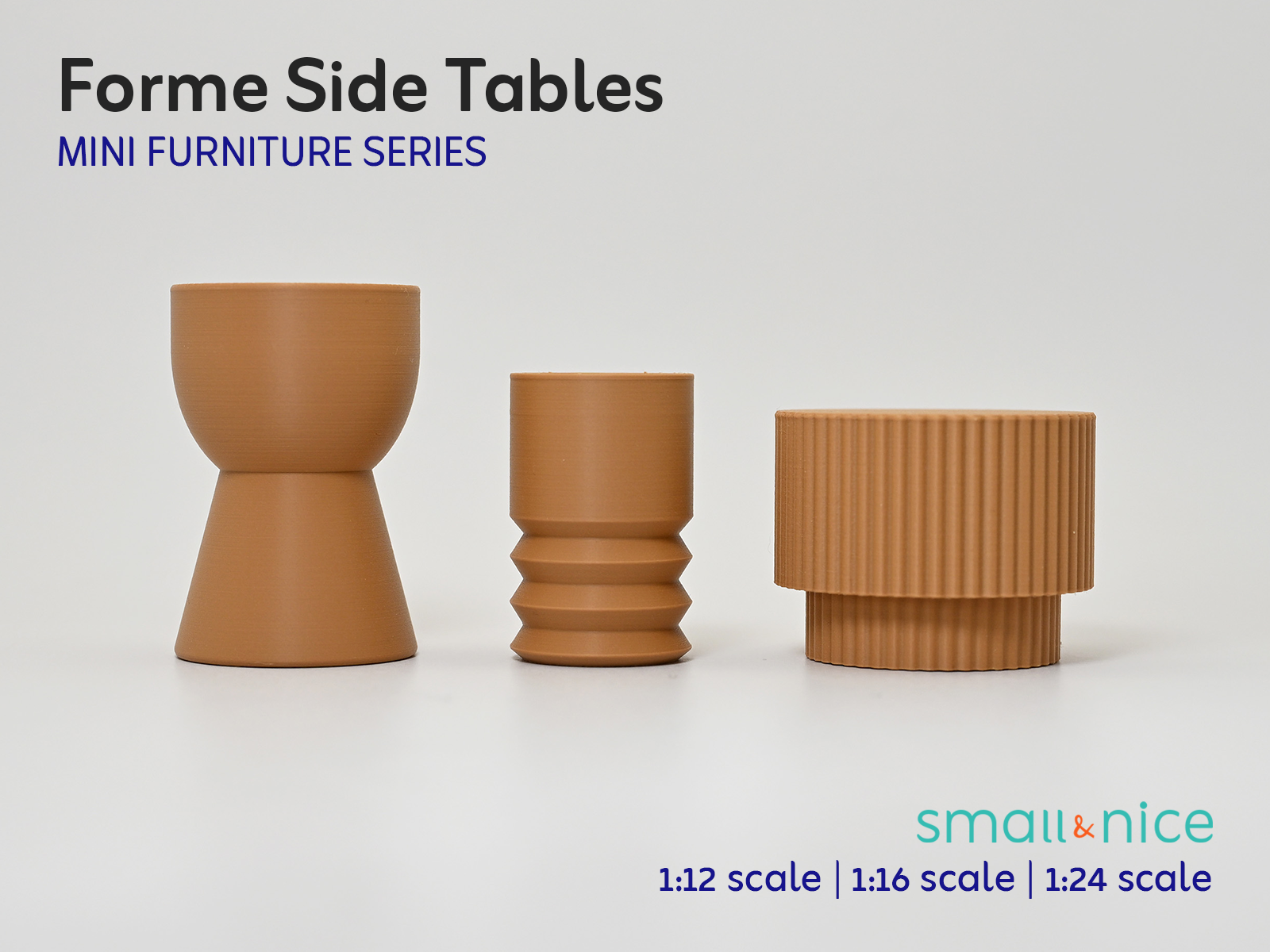 Forme Side Tables - Mini Furniture
