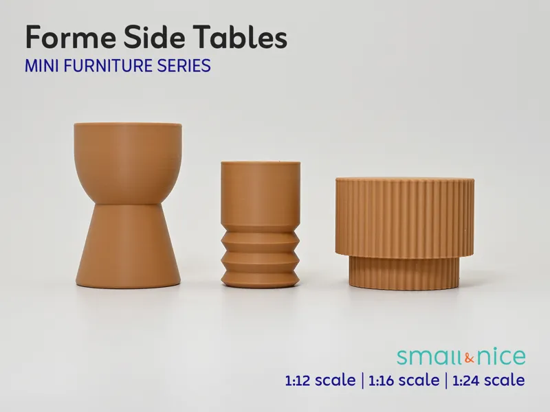 Forme Side Tables - Mini Furniture