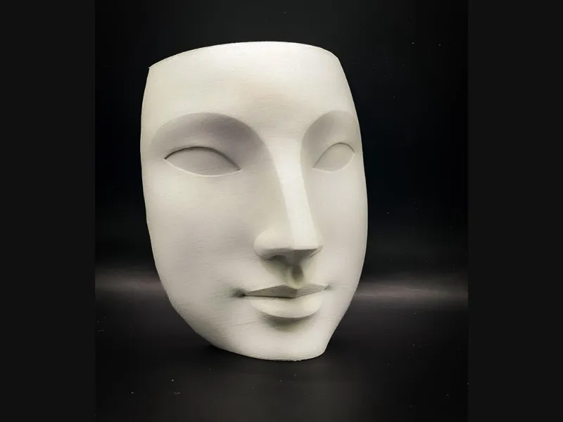 Minimalist Face Sculpture | Modern Decor