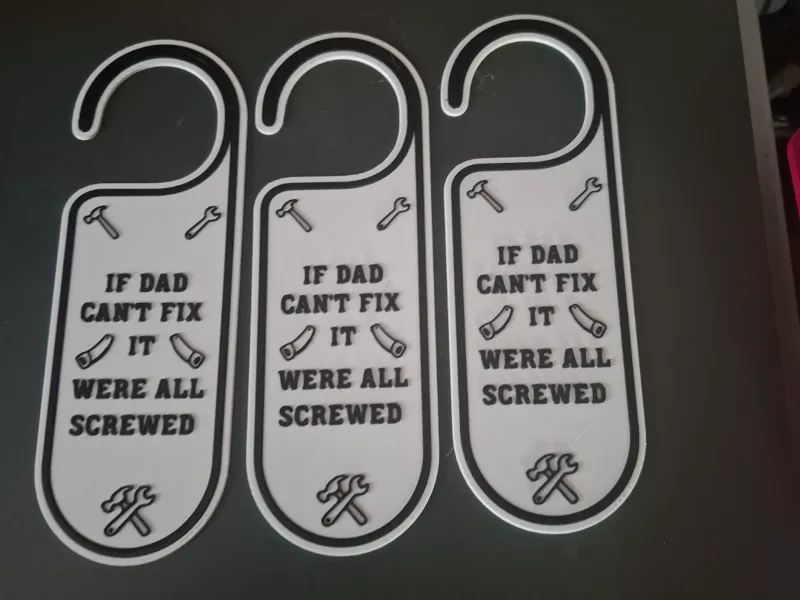 If dad cant fix it door hanger