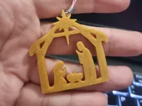 Crèche de Noël suspendue - porte-clés / décoration — photo 2