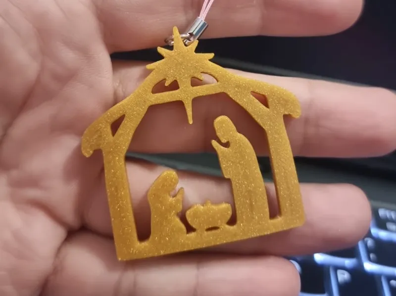 Nacimiento Pesebre Colgante Llavero Adorno Navidad