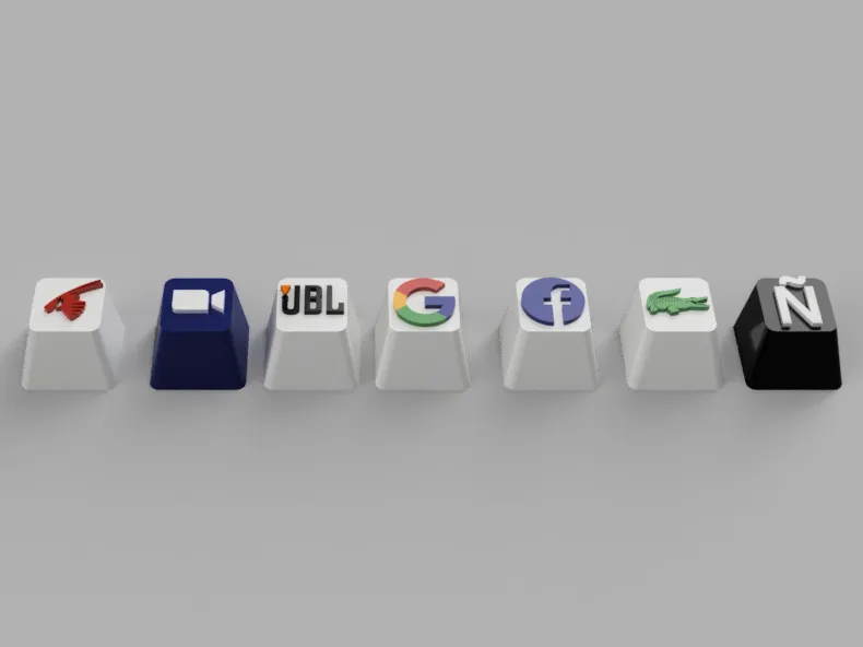Keycaps de (Google, zoom, Facebook, etc.)