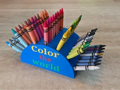 Crayon holder wave 56pcs