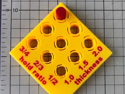 Cylinder holder test piece