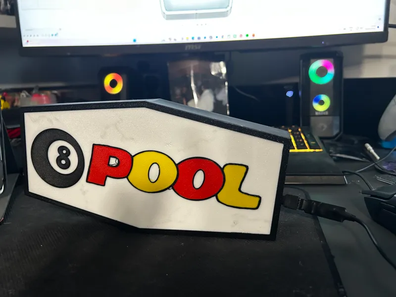pool table lightbox