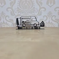Décoration murale "Home Is Where We Park It" (van aménagé) — photo 6