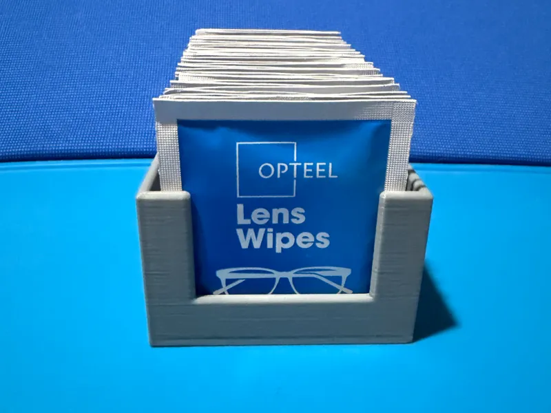 singles lens wipes holder