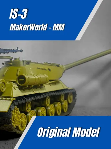 Modelo para impresión 3D: 1/35 IS-3 — vista de referencia 2
