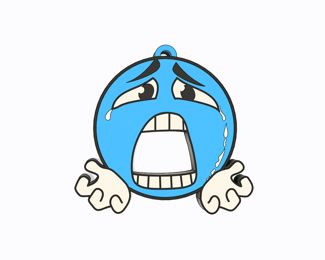 Blue Emoji - Cry AA Keychain, Earring, Bagcharm