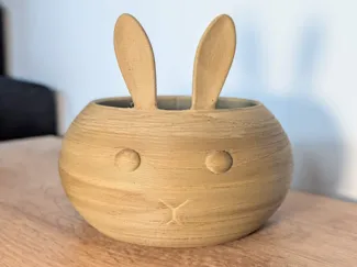 Bunny yarn bowl