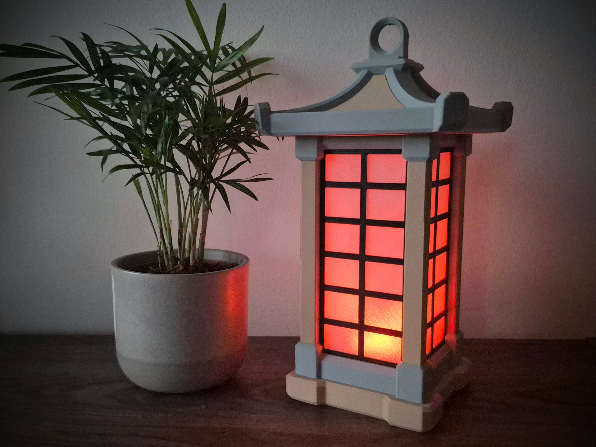 Japanese Lantern, Modular with RGBW Puck Lights