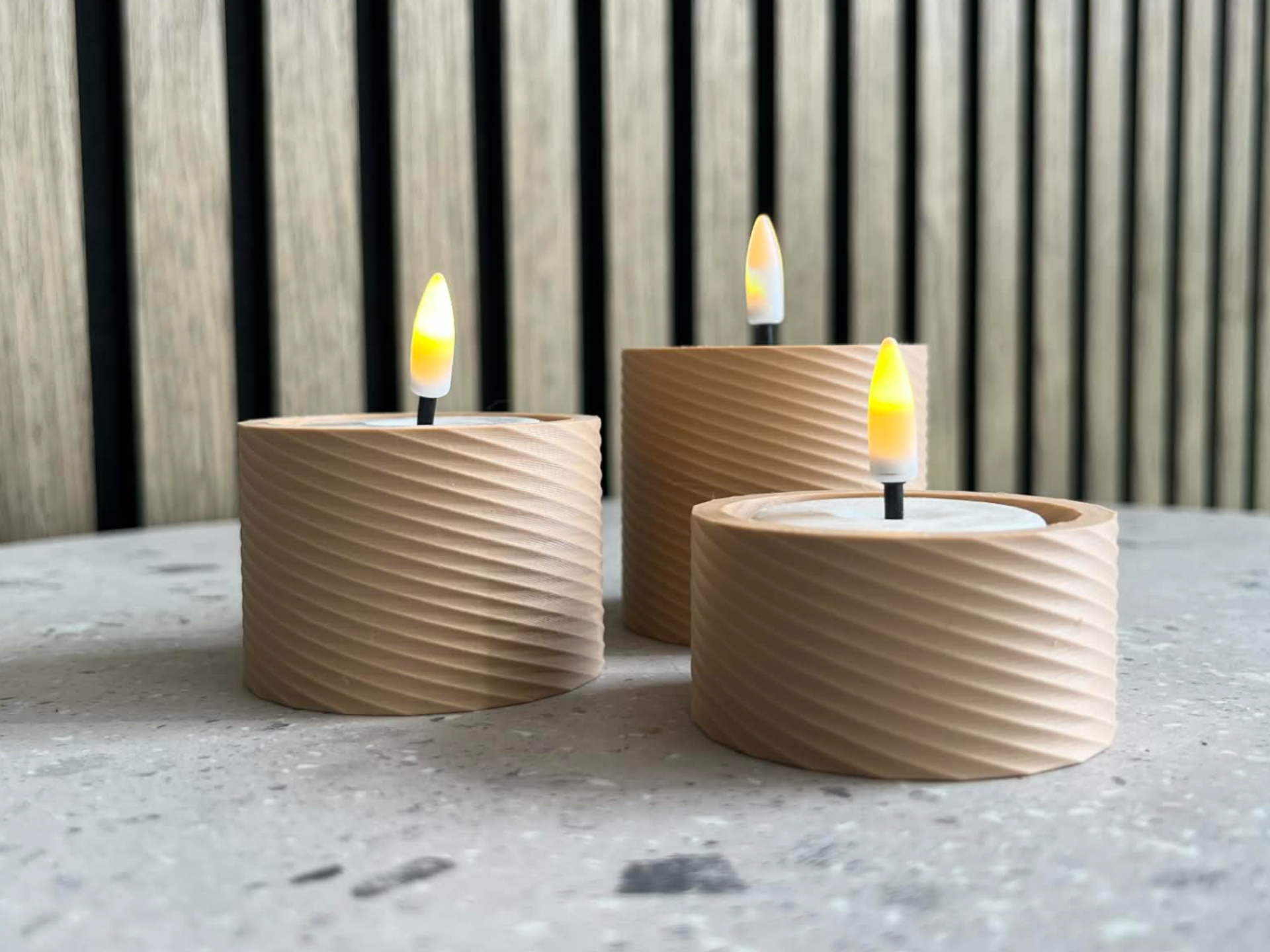 Twisted Tealight candle holder