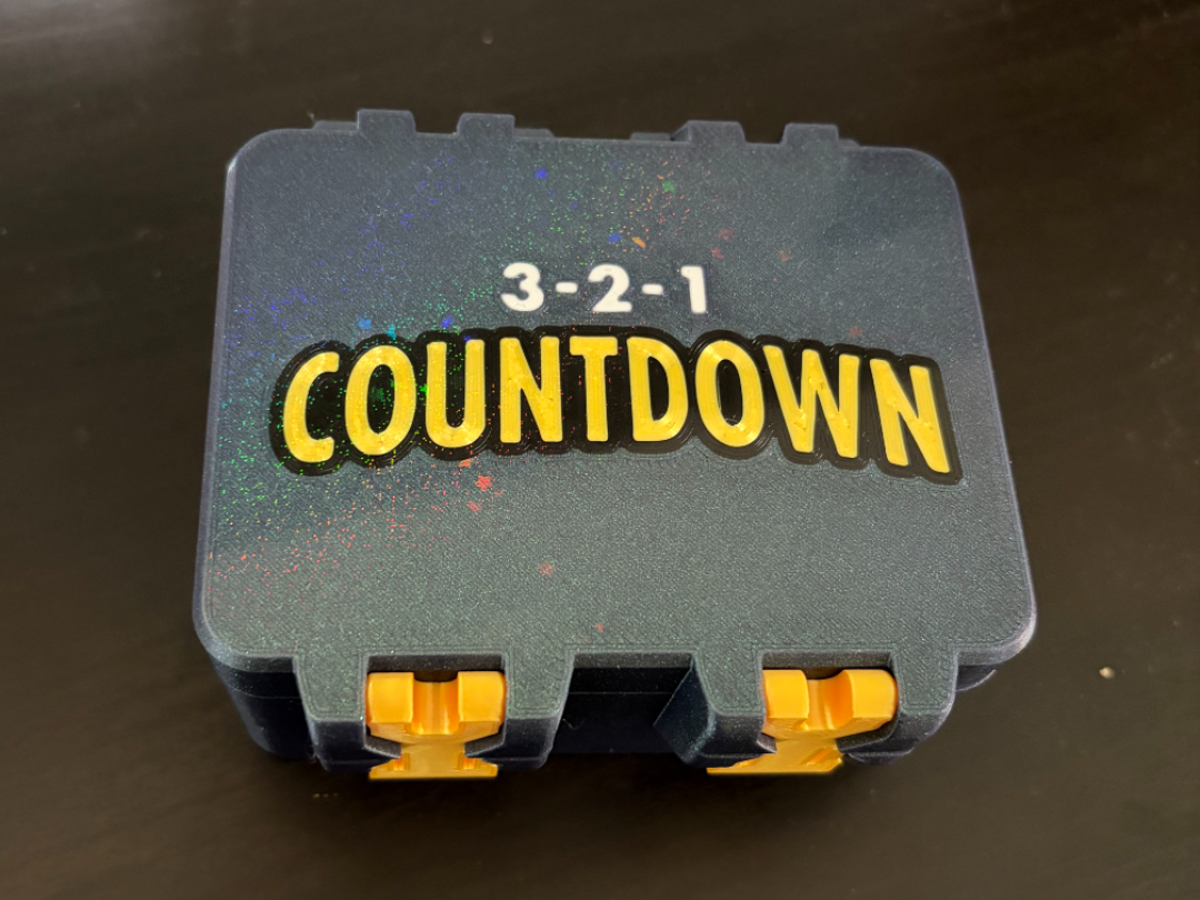 3-2-1 Countdown Card Game Case - SnapLock Edition
