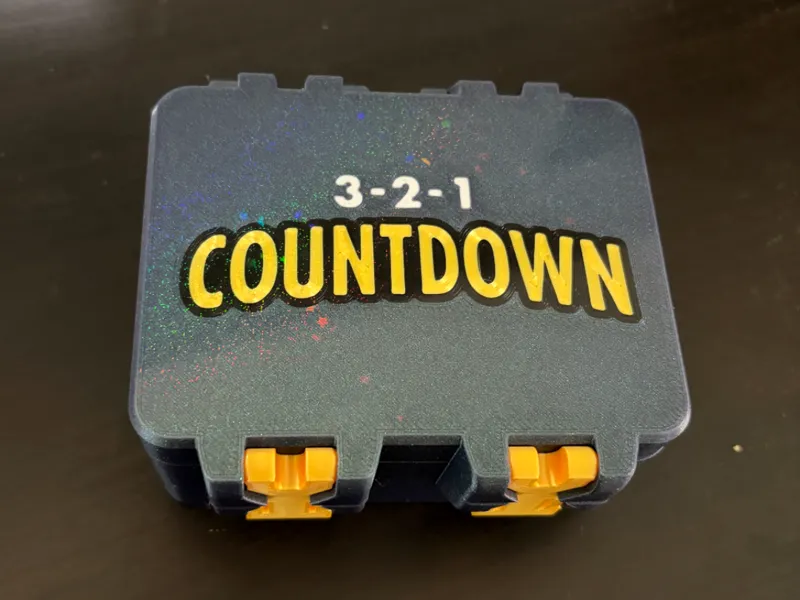 3-2-1 Countdown Card Game Case - SnapLock Edition