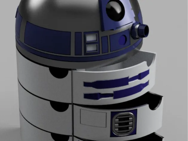 R2D2 spool drawer organizer