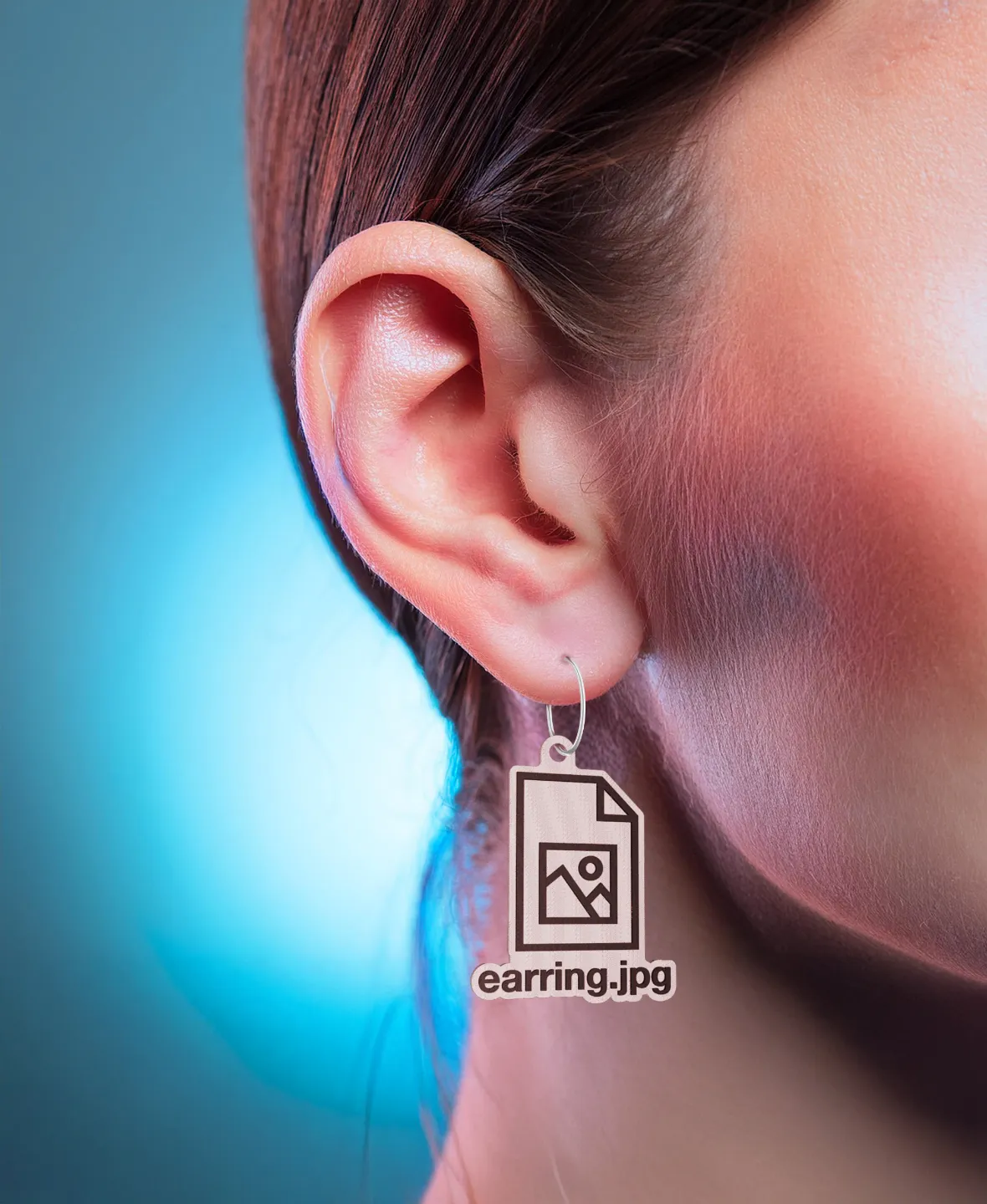 Earrings funny missing file icon view 2