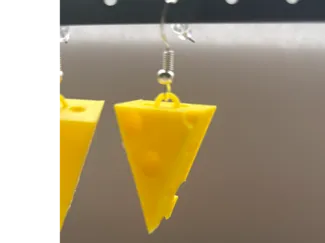 Boucle d'oreille Fromage