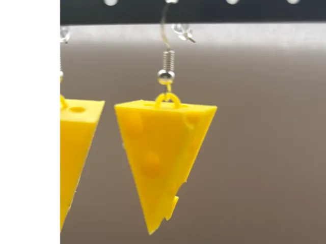 Boucle d'oreille Fromage