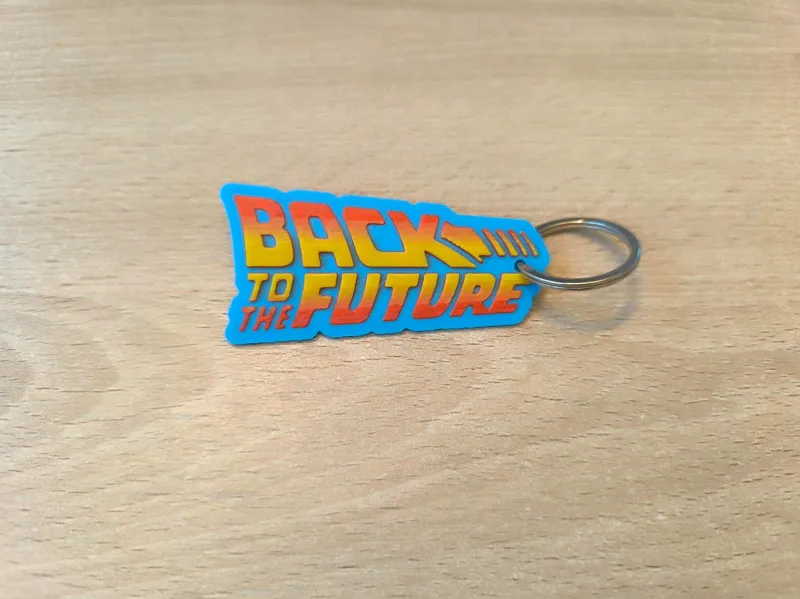 Back To The Future Keychain