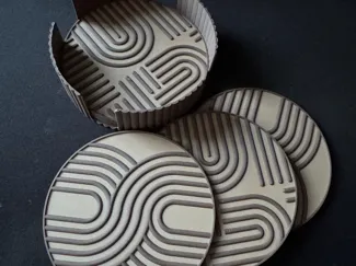 Modern Japandi Coaster Set