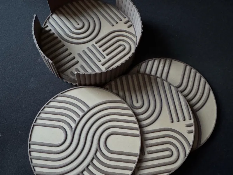 Modern Japandi Coaster Set 